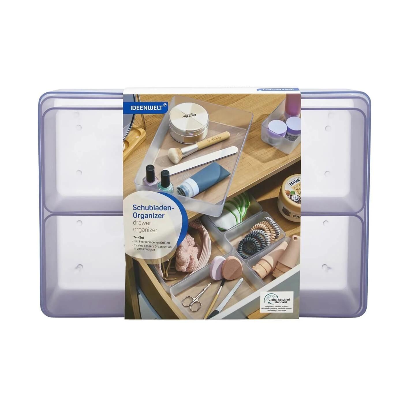 Ideenwelt 7-Piece Drawer Organizer Set for Home Storage