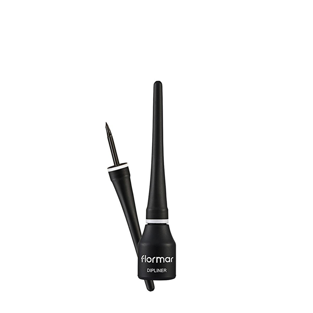 Flormar Dipliner Black Eyeliner - Long-Lasting, Coconut Oil Enriched, Semi-Matte Finish - view 3