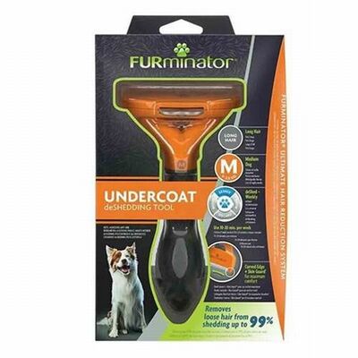 FURminator Undercoat Deshedding Tool for Medium Long Hair Dogs