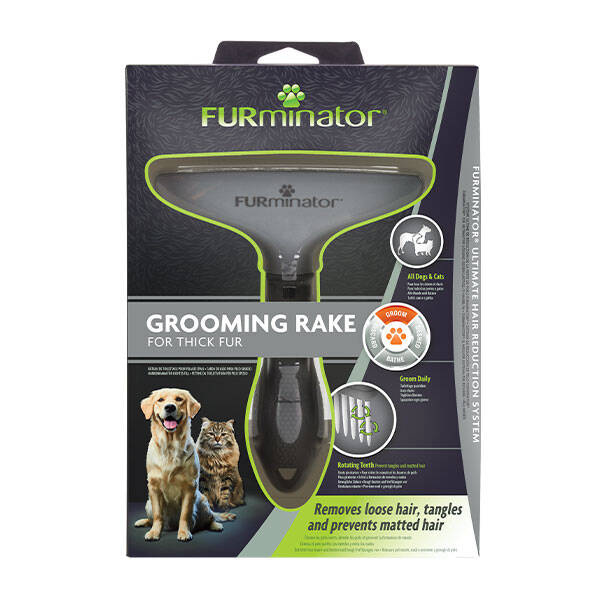 Furminator Rake Detangling Grooming Tool for Long Thick Fur 15 cm