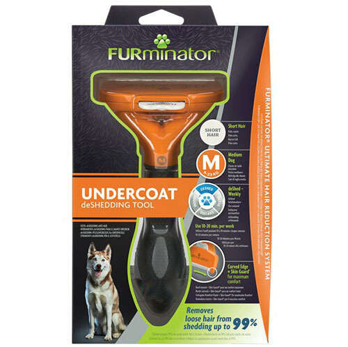 FURminator Short Hair Dog Deshedding Tool Medium Size