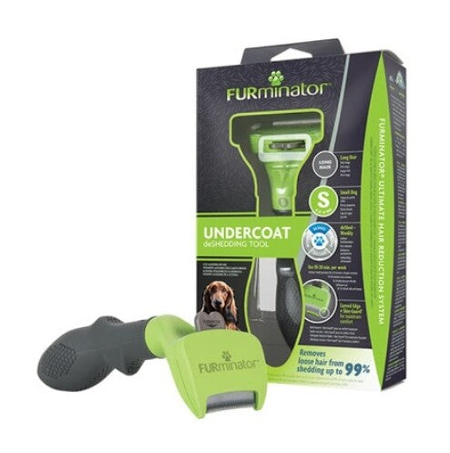 FURminator Undercoat Deshedding Tool for Small Long Hair Dogs