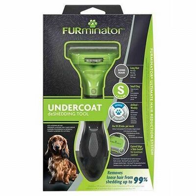 Furminator Long Hair Deshedding Tool for Small Dogs