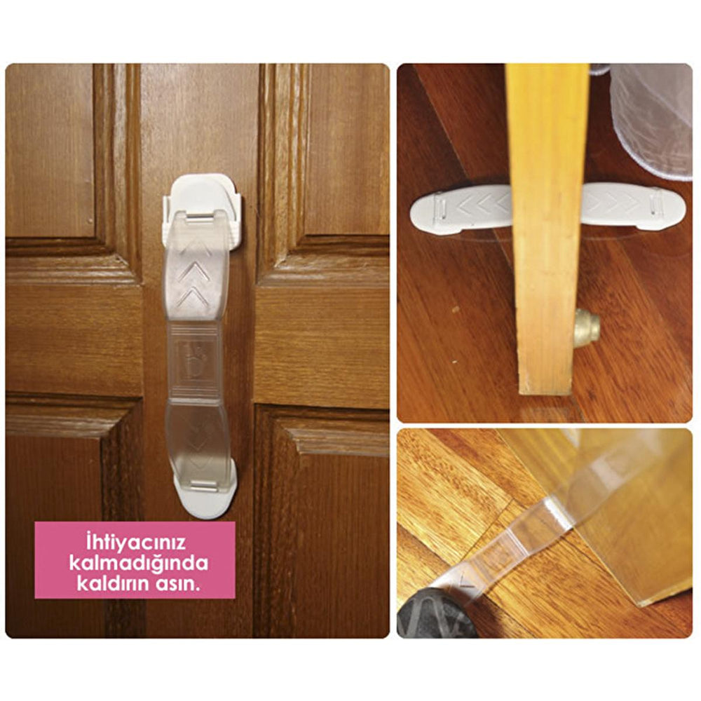 Miny Baby Safety Door Stopper - Transparent Childproofing Solution for Finger Protection - view 2