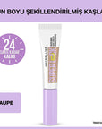 Maybelline Super Lock Brow Glue - Taupe Eyebrow Mascara: 24H Laminated Brow Look, Non-Sticky Formula, Sweat-Resistant Definition Maybelline Brow Glue: 24H Laminated Brows, Taupe Eyebrow Mascara eyebrow mascara, brow glue, kaş sabitleyici, laminated brows, 24 hour hold eyebrow gel, taupe eyebrow tint, non-sticky brow gel, sweat resistant eyebrow mascara, Maybelline brow glue, brow styling mascara, eyebrow gel, brow shaping, brow tinting, long lasting brow gel, laminated brow look, makeup, cosmetics, beauty, 