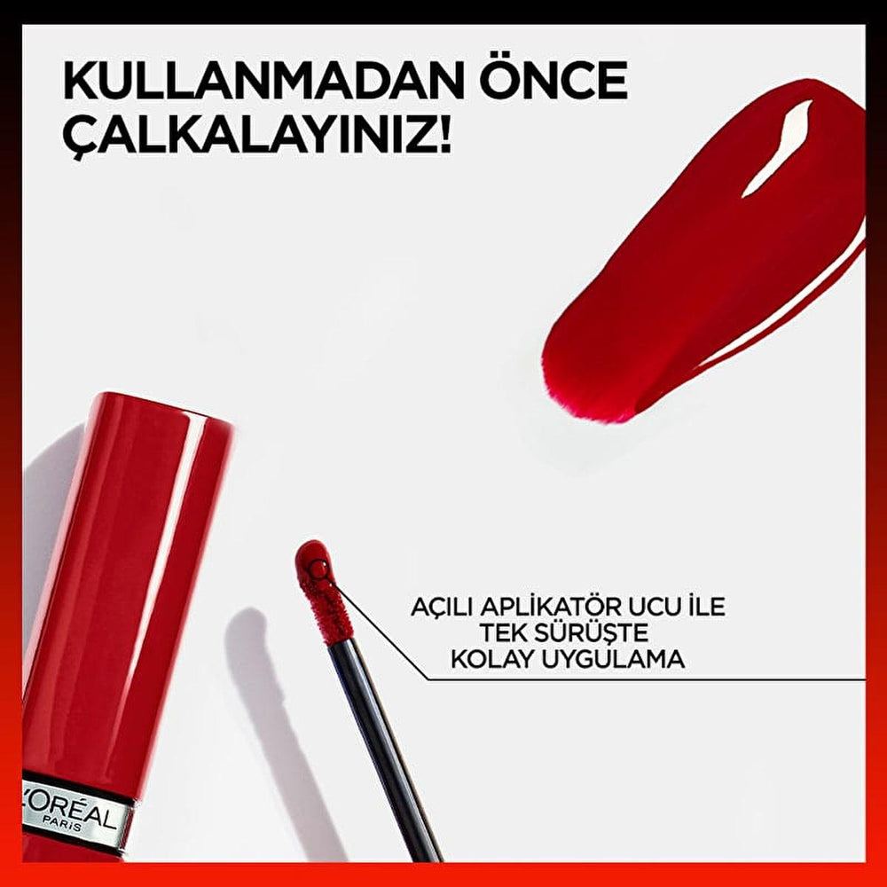 L'Oreal Paris Infaillible Laque Resistance: Long-Lasting, High-Shine, Moisturizing Liquid Lipstick for All-Day Glamour L'Oreal Infaillible: Long-Lasting, High-Shine Liquid Lipstick liquid lipstick, glossy lipstick, long-lasting lipstick, moisturizing lipstick, squalane lipstick, non-sticky lipstick, Loreal lipstick, bright lipstick, shine lipstick, lipstick, lip color, intense shine, long lasting, hydration, squalane, non-sticky, angled applicator, beauty, cosmetics, makeup, lip gloss, vibrant color, all-da