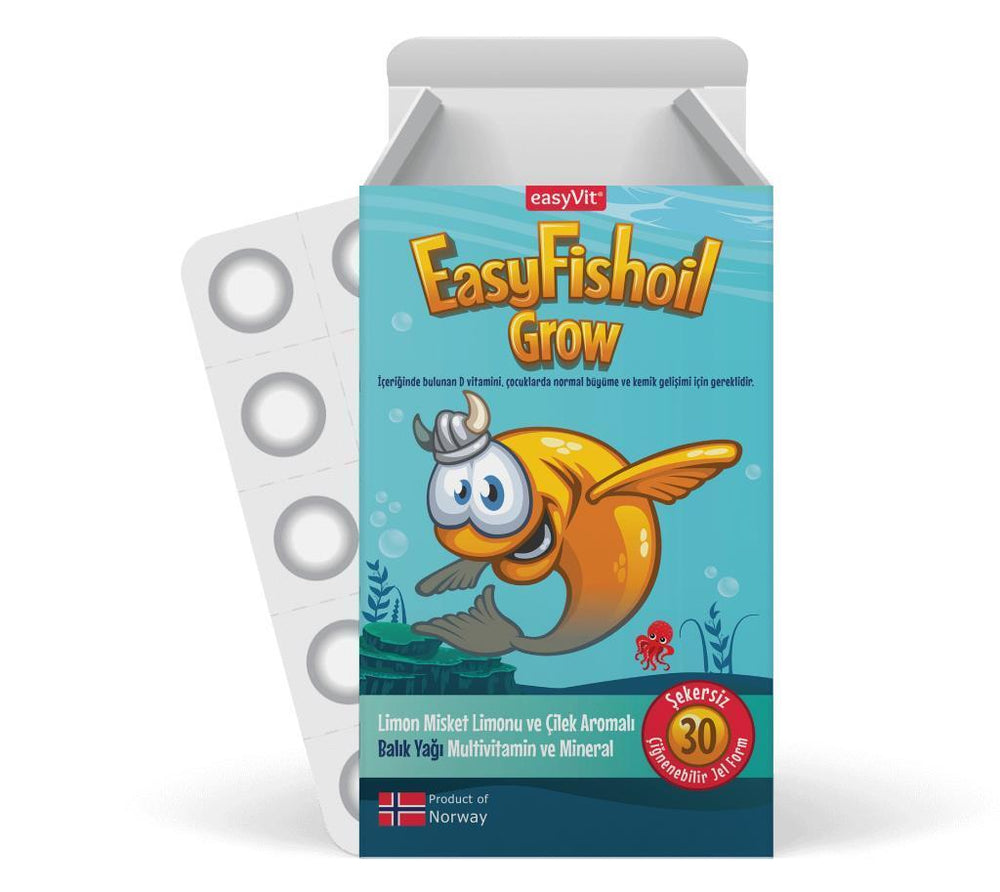 EasyFishoil Omega-3 Supplement for Children - Supports Heart Health & Brain Development, Chewable - Vitamin & Supplement