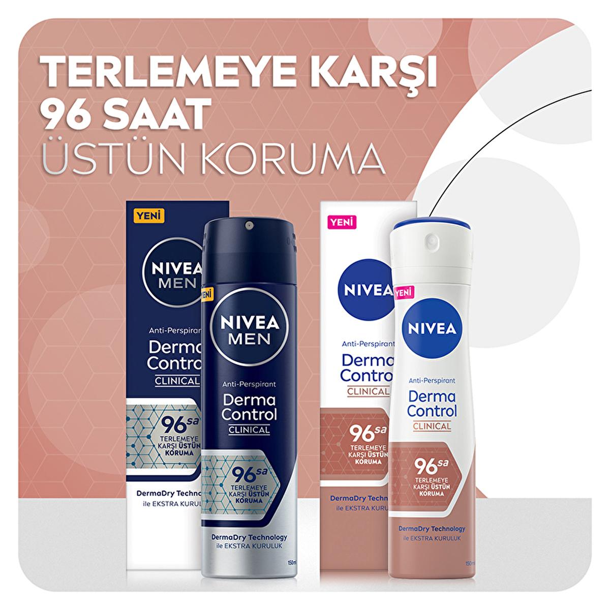 Nivea Men Derma Control Clinical Deodorant Spray - Long Lasting Anti-Perspirant Protection, Alcohol-Free, 5.07 fl oz Nivea Men Derma Control Deodorant Spray - Long Lasting Protection Nivea Men Deodorant Spray, Derma Control Clinical Deodorant, Alcohol-free Deodorant, Anti-perspirant Deodorant for Men, Long-lasting Deodorant Protection, Deodorant Spray for Men, Sensitive Skin Deodorant, Dermatologically Tested Deodorant, Men's Grooming, Personal Care, Hygiene Products