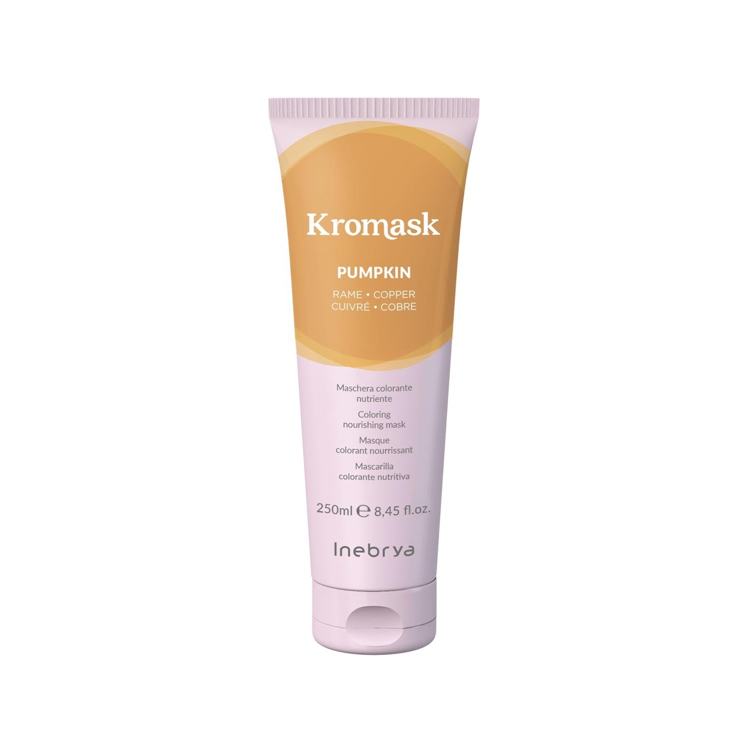 Inebrya Pumpkin Copper Hair Care Mask - Nourishing, Toning, 8.45 fl oz Inebrya Pumpkin Copper Hair Mask - Nourishing & Toning hair care mask, pumpkin hair treatment, copper hair tone, nourishing hair mask, toning hair mask, hair nourishment, copper hair color, natural hair care, hair repair, hair moisturizer, pumpkin hair mask, copper toning hair mask, 8.45 fl oz, Inebrya Kromask