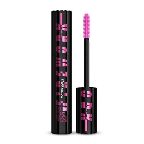 Maybelline Lash Sensational Firework Electroblack Mascara: Dramatic Volume, Length & Smudge-Proof Black Mascara for Sensational Eyes Maybelline Firework Mascara: Volume & Length - Sensational Lashes black mascara, lash sensational mascara, firework mascara, electroblack mascara, smudge proof mascara, volume mascara, long lasting mascara, mascara for sensitive eyes, clump free mascara, eye makeup, mascara, volume, length, smudge-proof, clump-free, intense black, dramatic lashes, eye enhancement, makeup, cosm