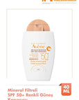 Avene Mineral Sunscreen Tinted SPF 50+ - Gentle Protection for Sensitive Skin, Avène Thermal Water, 1.35 fl oz - Sunscreen