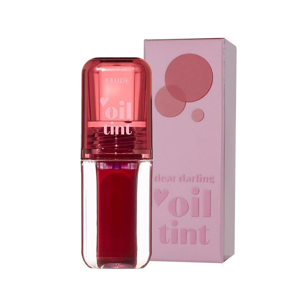 Etude Dear Darling Oil Tint 02 Plum Berry - Hydrating Lip Tint 4g