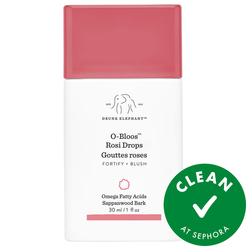 Drunk Elephant O-Bloos™: Rosy Glow Drops with Vitamin F - Natural Flush, Vegan Blush, & Healthy Skin Barrier Facial Serum Drunk Elephant O-Bloos™: Rosy Glow & Natural Flush! rosy glow drops, vitamin F serum, natural flush serum, vegan blush, cruelty-free serum, Drunk Elephant O-Bloos, skin barrier serum, facial color serum, rosy glow, natural flush, vitamin F, vegan, cruelty-free, skin barrier, facial serum, blush, skincare, beauty, natural look, healthy skin, radiant skin, dry skin, dull skin, lightweight,