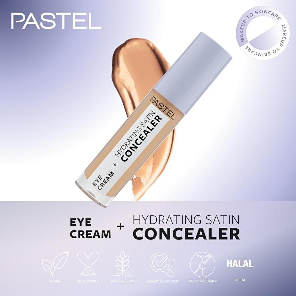 pastel eye cream hydrating satin concealer, deep medium eye cream for brightening Pastel Eye Cream + Hydrating Satin Concealer - Illuminating and Moisturizing for Women | 4.3 ml Pastel Eye Cream + Satin Concealer - 66 Deep Medium pastel, eye-cream, hydrating-concealer, satin-finish, women, skin-care, makeup, brightening, dark-circle-concealer, ai-generated