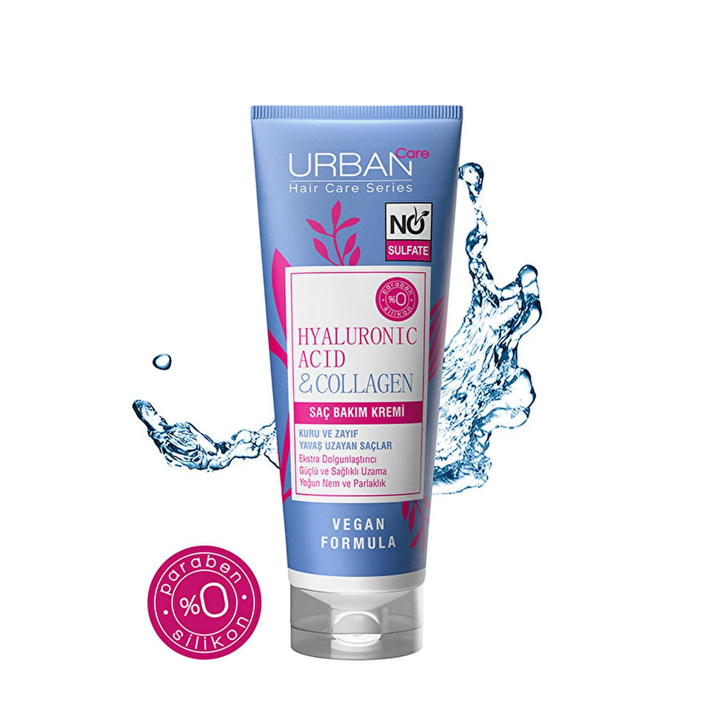 Urban Care Sulfate-Free Hair Conditioner with Hyaluronic Acid & Collagen - Moisturizing, Nourishing, Vegan Hair - view 2