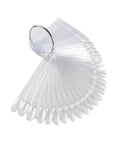 Schelab Clear Nail Swatch Sticks with Ring 50 Count