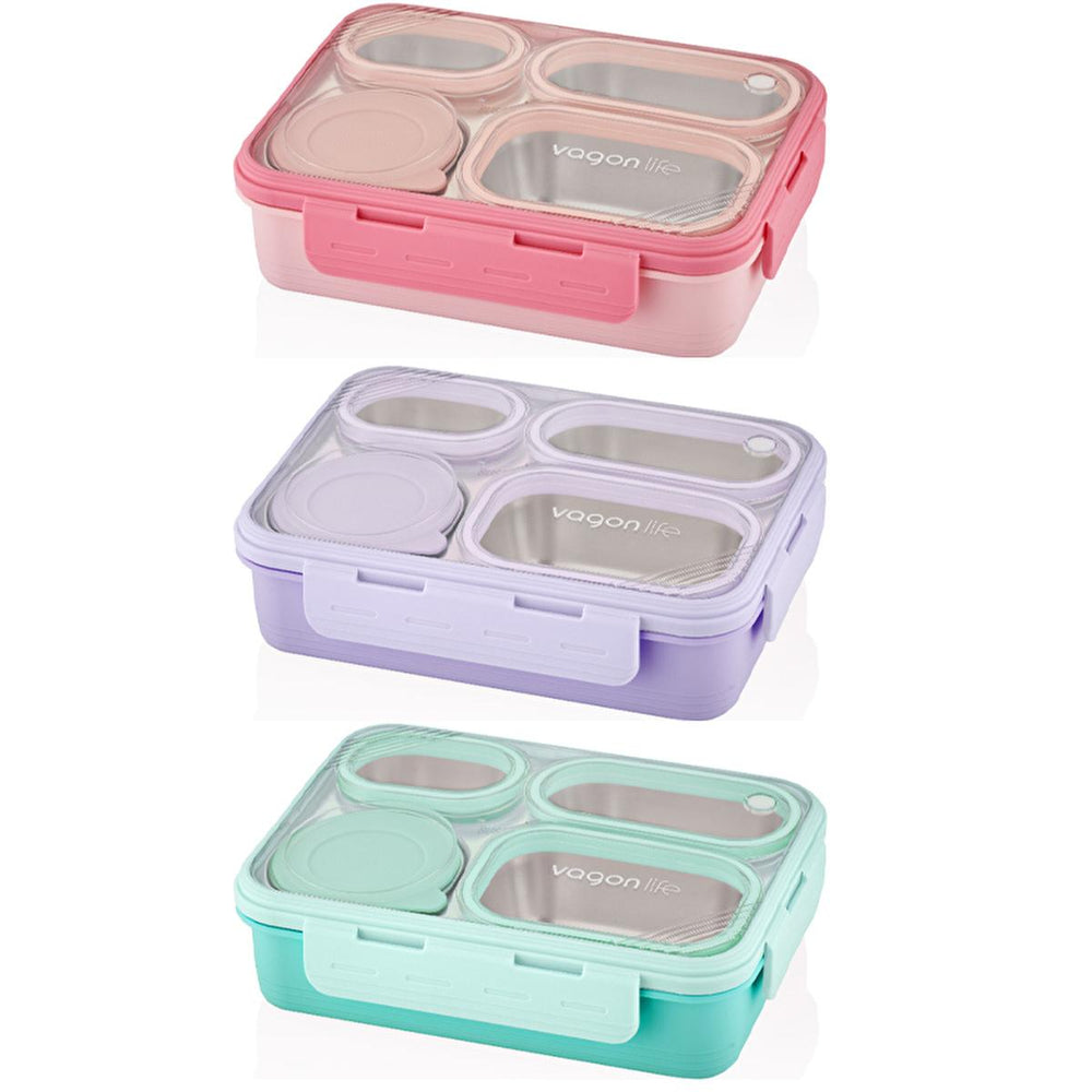 Vagon Life 800ml Stainless Steel Lunch Box - Leakproof Bento Box for Meal Prep, Dishwasher Safe Food Container Vagon Life Stainless Steel Lunch Box - Leakproof Bento Box 800ml stainless steel lunch box, bento box, food container, lunch container, meal prep container, leakproof lunch box, dishwasher safe lunch box, 800ml lunch box, steel lunchbox, metal bento box, stainless steel container, lunchbox, food storage, meal container, bento box, lunch box for adults, lunch box for kids, lunch box for work, lunch 
