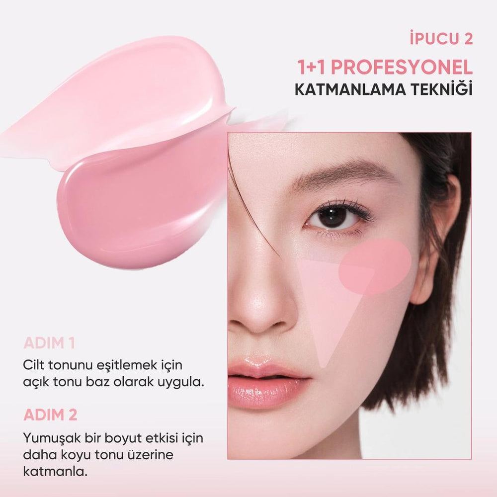 Judydoll Soft And Smooth Blush Lotion Highlighter Blush Duo 04 Rosewood