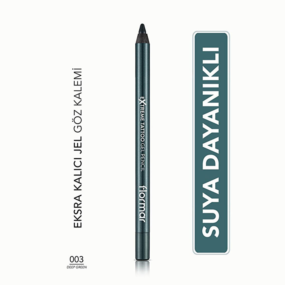 Flormar Extreme Tattoo Waterproof Gel Eye Liner - Long-Lasting, Precise Application for Various Eye Makeup Styles - Eyeliner