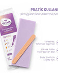 Vi-Vet Waxing Strips with Spatula for Smooth Skin 10-Pack