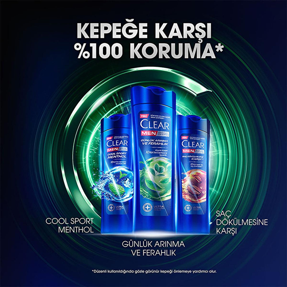 Clear Men: Advanced Anti-Dandruff Shampoo for Men - Cedarwood Eucalyptus - Itchy & Oily Scalp Relief - 48H Freshness Clear Men Anti-Dandruff Shampoo - Itchy Scalp Relief anti-dandruff shampoo for men, clear men shampoo, shampoo for itchy scalp, shampoo for oily scalp, cedarwood eucalyptus shampoo, men's daily cleansing shampoo, kepeğe karşı etkili şampuan, shampoo with taurine and vitamin B3, anti-dandruff shampoo, dry scalp shampoo men, anti dandruff shampoo, itchy scalp shampoo, oily scalp shampoo, cedarw