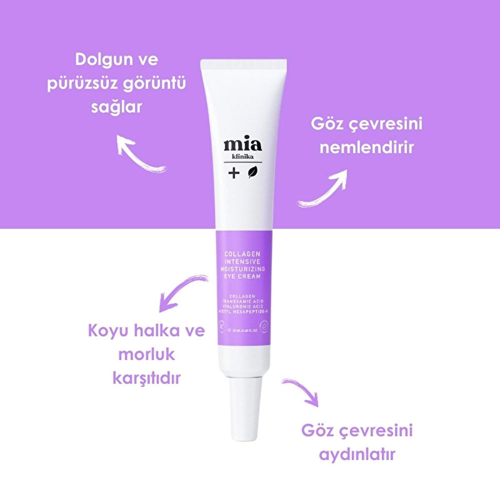 Mia Klinika Anti-Aging Eye Cream with Collagen & Peptides - Reduces Dark Circles & Wrinkles, 0.68 fl oz - view 2