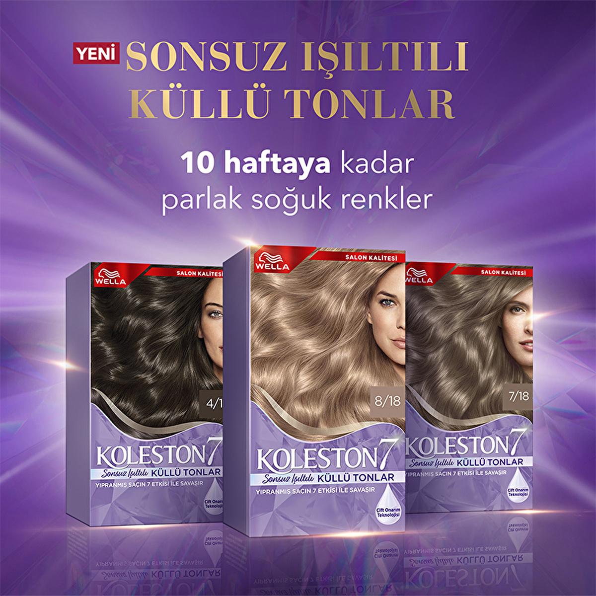 Wella Koleston Ash Brown Hair Dye Kit: Permanent Cool Tone Hair Color, Repairs Damage, Neutralizes Brassiness, Lasts Up to 10 Weeks Wella Koleston Ash Brown Hair Dye: Long Lasting, Tone Correcting hair dye, hair color kit, ash brown hair dye, permanent hair color, long lasting hair dye, tone correcting hair dye, hair repair color treatment, wella koleston, cool tone hair dye, küllü kahve saç boyası, hair coloring, at-home hair color, anti-brass hair dye, damage repair dye, moisturizing hair color, hair care