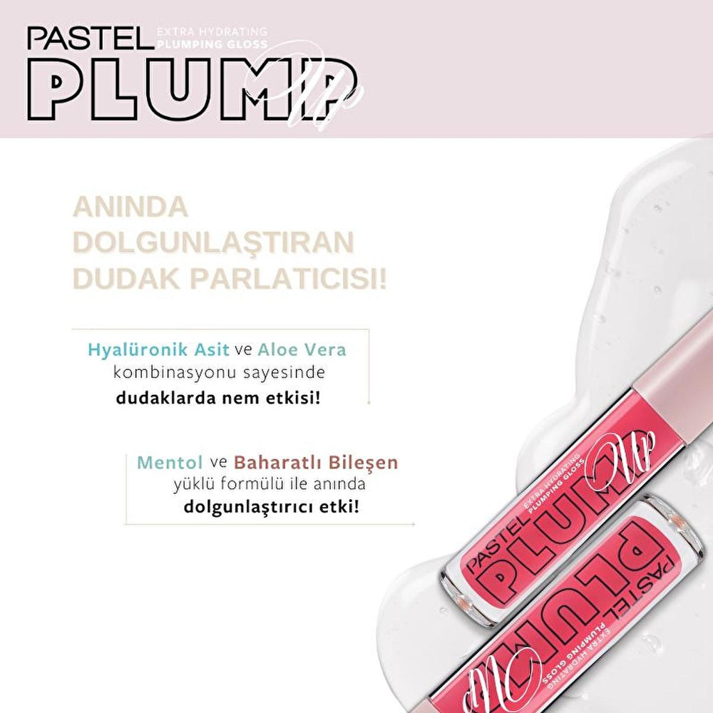 Pastel Profashion Plump Up Extra Hydrating Plumping Gloss 204 - Vegan Hydrating Lip Gloss for Dry Lips - view 5