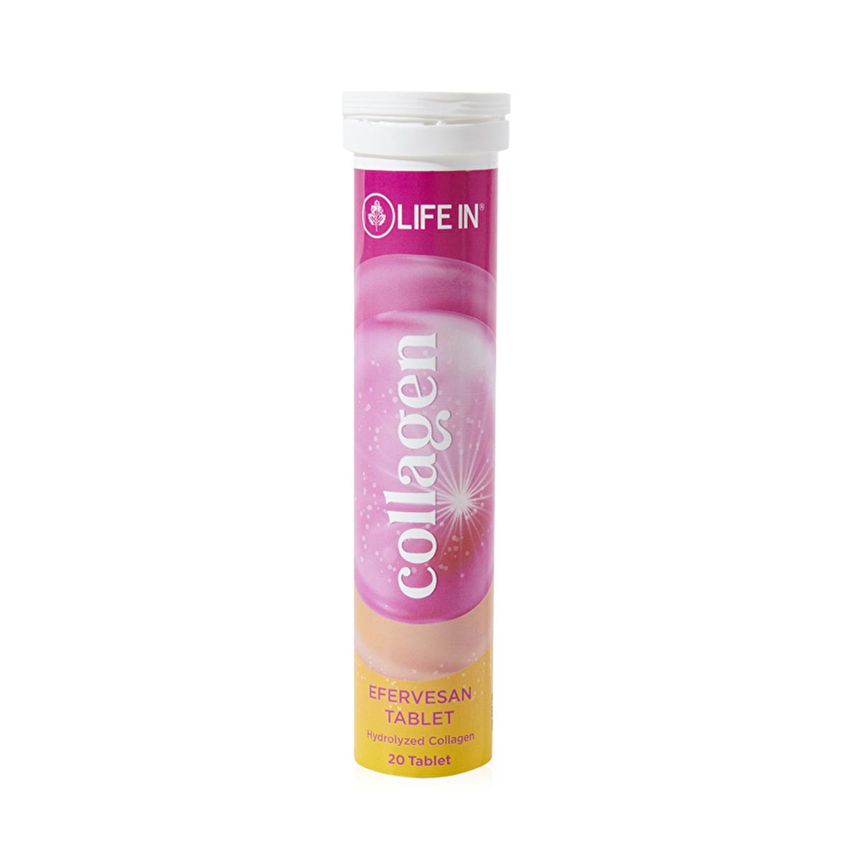 Life In Kolajen Effervescent Tablets Dietary Supplement for Skin and Joint Health - 20 Tablets - view 2