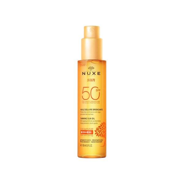 Nuxe Sun SPF 50 Tanning Oil High Protection Glow 150ml