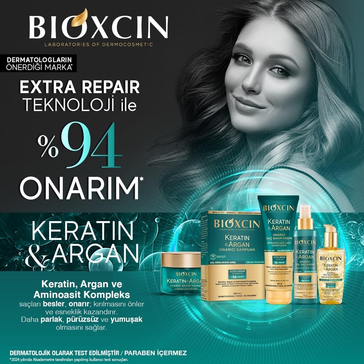 bioxcin-keratin-argan-hair-conditioner-bottle, bioxcin-keratin-argan-application, bioxcin-keratin-argan-hair-conditioner-texture Bioxcin Keratin & Argan Hair Conditioner - Repairing Formula for Damaged Hair | 150 ml Bioxcin Keratin & Argan Hair Conditioner 150 ml bioxcin, keratin, argan-oil, hair-conditioner, damaged-hair, sensitive-skin, hair-care, repairing, hydrating, ai-generated