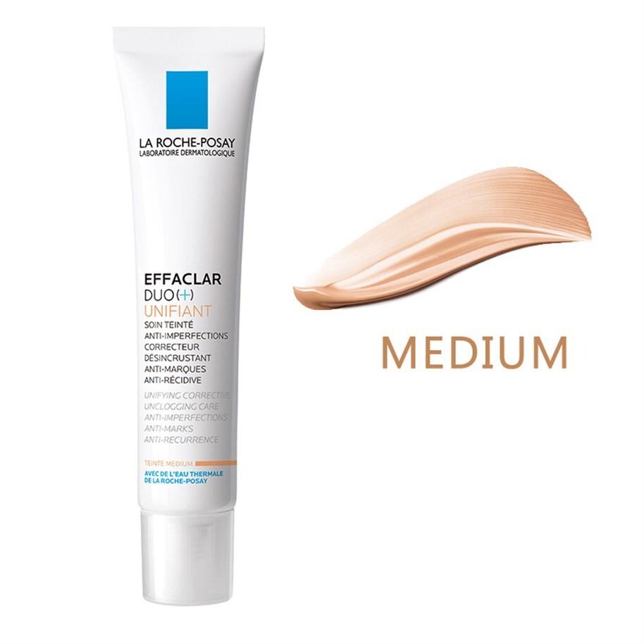La Roche-Posay Effaclar Duo (+) Unifiant: Acne Treatment Cream, Medium Shade - Reduce Blemishes &amp; Prevent Recurrence for Oily, Acne-Prone Skin La Roche-Posay Effaclar: Acne Treatment Cream for Oily Skin Effaclar Duo Unifiant, acne treatment cream, oily skin moisturizer, mattifying cream, blemish reduction cream, La Roche Posay Effaclar, non-comedogenic moisturizer, makeup base for oily skin, acne cream, oily skin, blemishes, skin imperfections, mattifying, moisturizing, makeup base, non-greasy, skincare, be