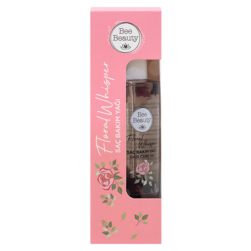 Bee Beauty Floral Whisper Hair Care Oil: Moisturizing, Shine Enhancing, and Revitalizing Treatment - 50ml Bee Beauty Floral Hair Oil: Shine, Hydration - 50ml hair care oil, floral hair oil, hair shine oil, moisturizing hair oil, hair treatment, hair mask, hair oil for dry hair, daily hair care, hair revitalizing oil, Bee Beauty hair oil, dry hair, dull hair, shine, radiance, hydration, manageability, hair health, floral scent, all seasons, hair moisturizer, women's hair care, hair repair, hair serum, hair n
