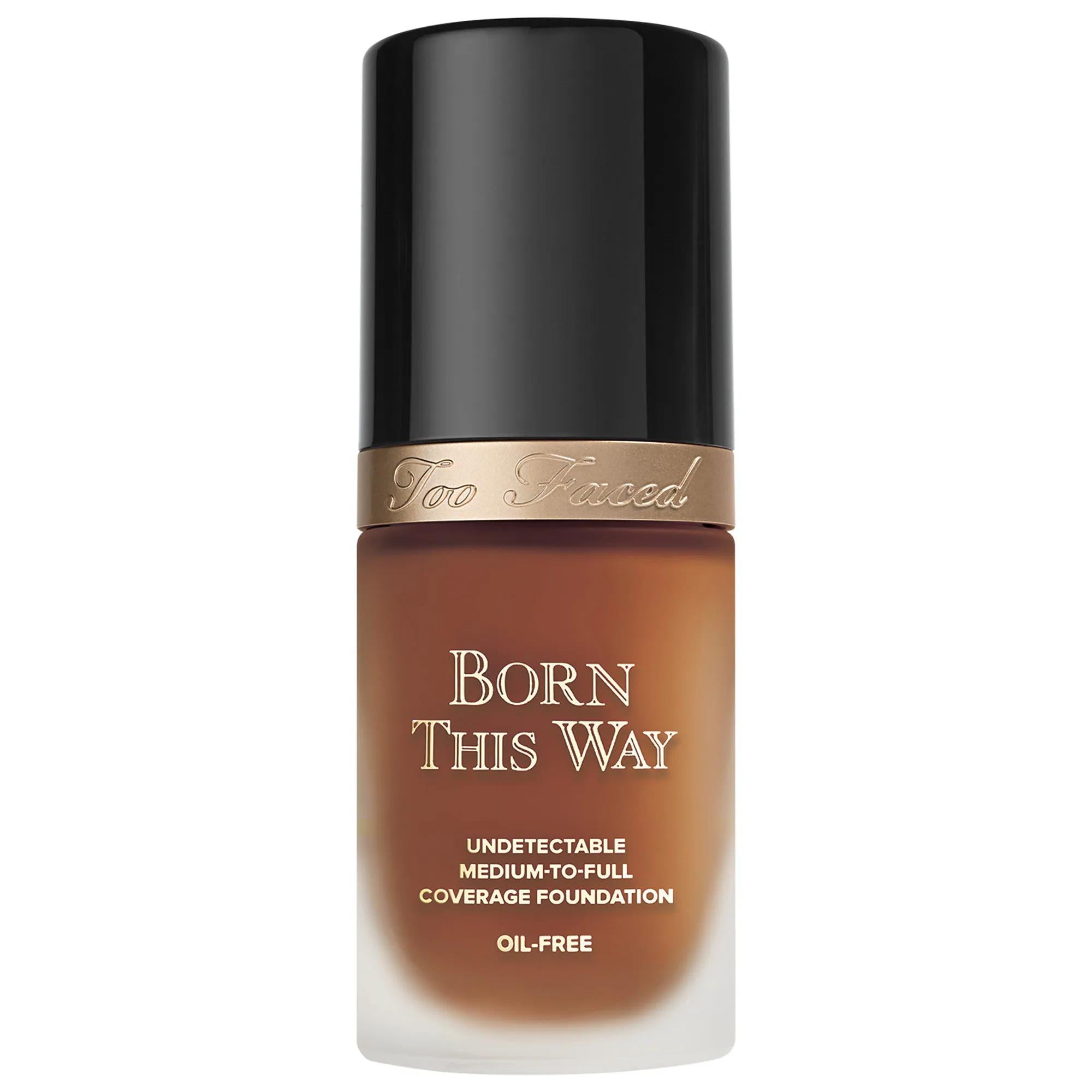 Too Faced Born This Way Natural Finish Longwear Liquid Foundation - Oil-Free, Vegan, Long-Lasting Makeup for Flawless Complexion Born This Way Natural Finish Foundation - Oil-Free, Vegan & Long-Lasting natural finish foundation, longwear liquid foundation, oil-free foundation, non-comedogenic makeup, vegan cosmetics, Too Faced, Born This Way, flawless complexion, long-lasting makeup, cruelty-free, gluten-free, coconut water, alpine rose, hyaluronic acid, medium coverage, full coverage, liquid foundation, ma
