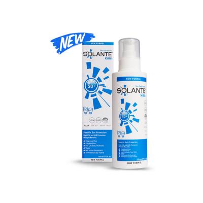 Solante Kids Spf50+ Sunscreen Lotion for Children - Reef-Safe, Vegan, Hypoallergenic - 5.07 fl oz Solante Kids Spf50+ Sunscreen Lotion - Reef-Safe & Vegan Kids sunscreen lotion, SPF50+ sunscreen, Reef-safe sunscreen, Vegan sunscreen, Hypoallergenic sun protection, Children's sun care, Broad-spectrum sunscreen, Water-resistant sunscreen, Non-comedogenic sunscreen, Cruelty-free cosmetics, Eco-friendly skincare, Sensitive skin sunscreen, Pediatric sun protection
