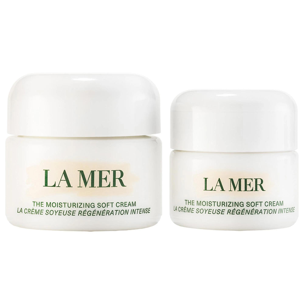 La Mer The Moisturizing Soft Cream Home & Away Set - Anti-Aging Skincare Gift Set for Dry Skin, Limited Edition La Mer Moisturizing Soft Cream Set - Anti-Aging Skincare skincare set, moisturizing cream, anti-aging skincare, luxury skincare products, limited edition skincare, gift sets, skincare gifts, La Mer, dry skin, aging skin, hydration, nourishment, Miracle Broth, cleaner beauty, parabens-free, formaldehydes-free