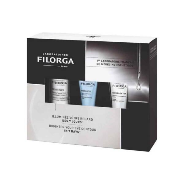 Filorga Skincare Set - Eye Contour Care with Hyaluronic Acid Anti-Aging Skincare Facial Skincare Routine - Eye Cream