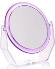 Eklips Pentagon Pedestal Double-Sided Vanity Mirror