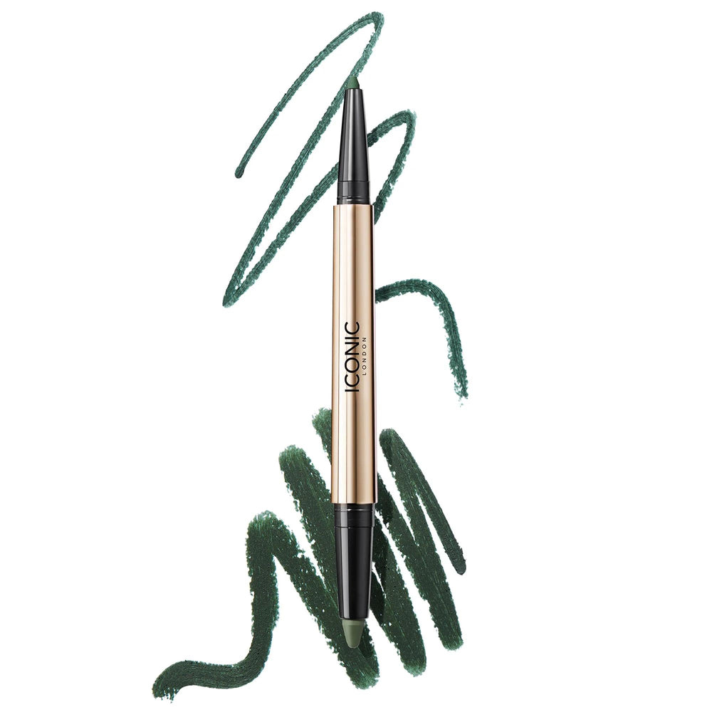 ICON Smokey Eye Duo: Long Wear Kajal Eyeliner + Cream Eyeshadow Crayon - Blendable, Cruelty-Free, Intense Color for Dramatic Smokey Eyes Smokey Eye Duo: Kajal Eyeliner & Cream Eyeshadow - ICON smokey eye duo, kajal eyeliner, cream eyeshadow, long wear eyeliner, blendable eyeshadow, cruelty-free eyeliner, smudgeproof eyeliner, eyeliner for smokey eyes, eyeshadow crayon, dual ended eyeliner eyeshadow, eyeliner, eyeshadow, smokey eyes, long-lasting makeup, easy application, multi-purpose beauty product, cruelt