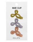 Eklips Frosted Ribbon Hair Bow Set - 3 Pack