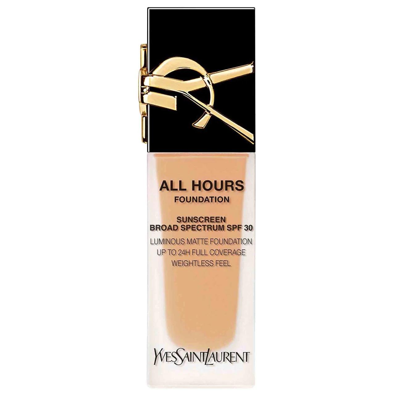 All Hours - 24H Longwear Liquid Foundation SPF 30 with Hyaluronic Acid - Matte Finish, Waterproof & Transfer Proof All Hours 24H Longwear Foundation SPF 30 - Matte Finish & Hydrating Longwear Foundation, Matte Finish Makeup, SPF 30 Foundation, Hyaluronic Acid Makeup, Waterproof Foundation, Liquid Foundation, Full Coverage Foundation, Makeup for Normal Skin, Makeup for Dry Skin, Makeup for Combination Skin, Makeup for Oily Skin, Transfer Proof Makeup, Heat Resistant Makeup, Natural Matte Finish, Skincare Ben