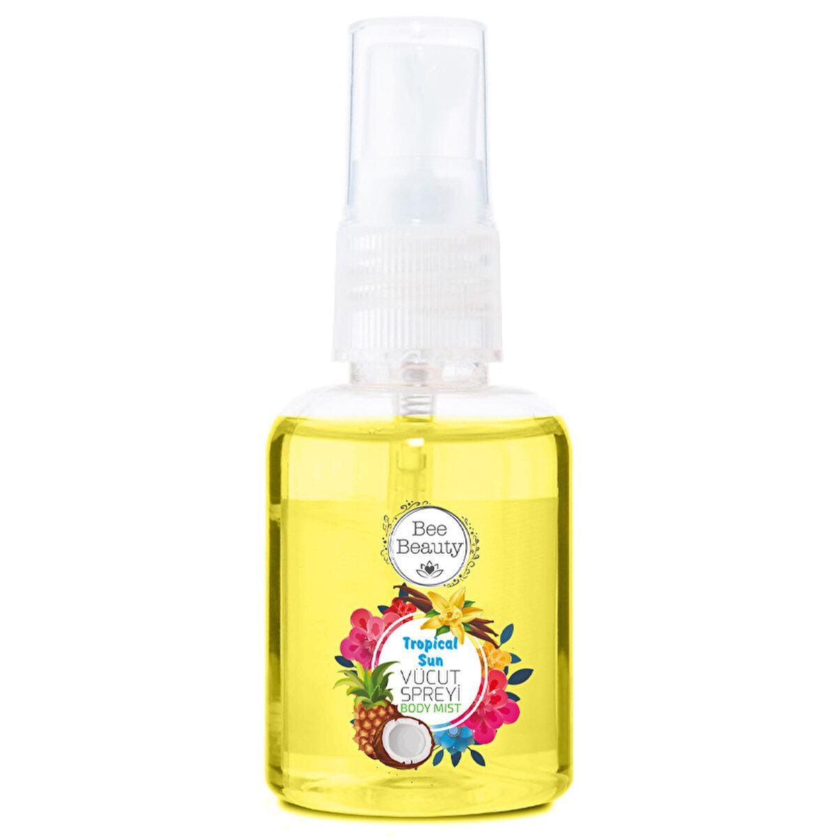 Bee Beauty Tropical Sun Body Spray 50ml - Refreshing Fragrance &amp; Moisturizing Body Spray for Daily Use - Face Serum