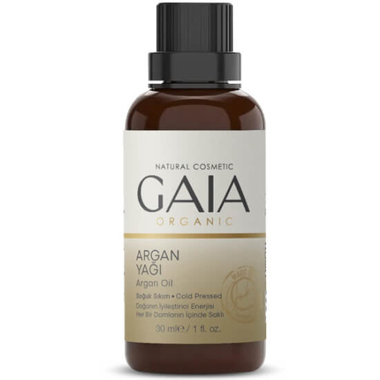 Gaia Organic Cold-Pressed Argan Oil for Hair &amp; Skin 30 ml