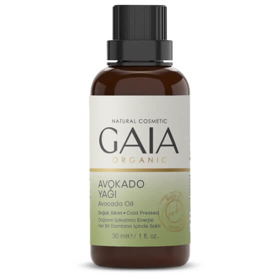 Gaia Organic Cold-Pressed Avocado Oil for Nourished Skin 30ml