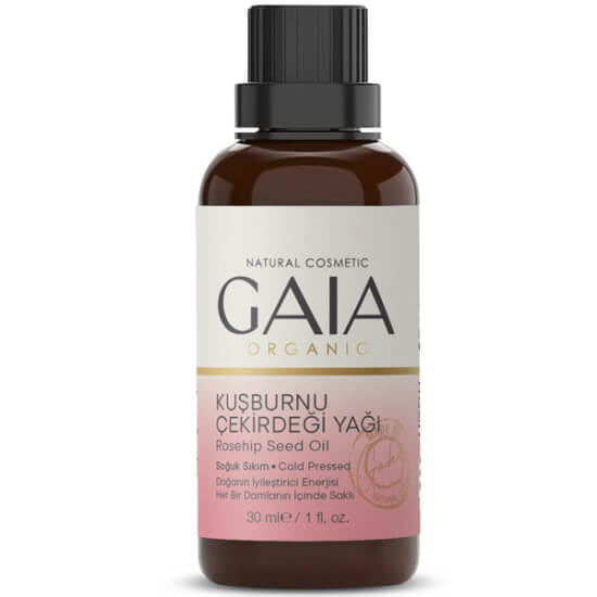 Gaia Organic Cold-Pressed Rosehip Oil for Radiance 30 ml