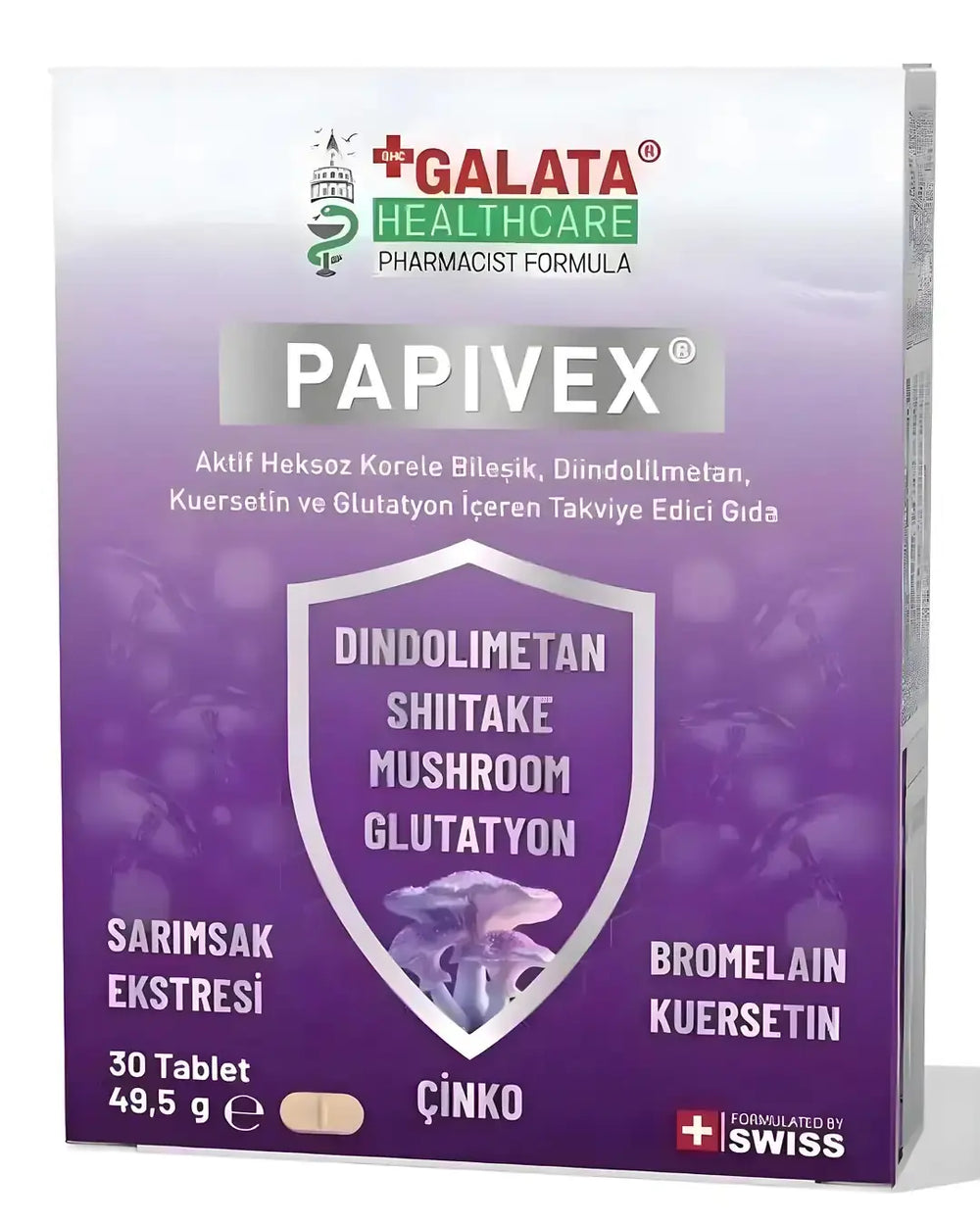 Galata Healthcare Papivex Active Hexose Compound Support 30 Tablets