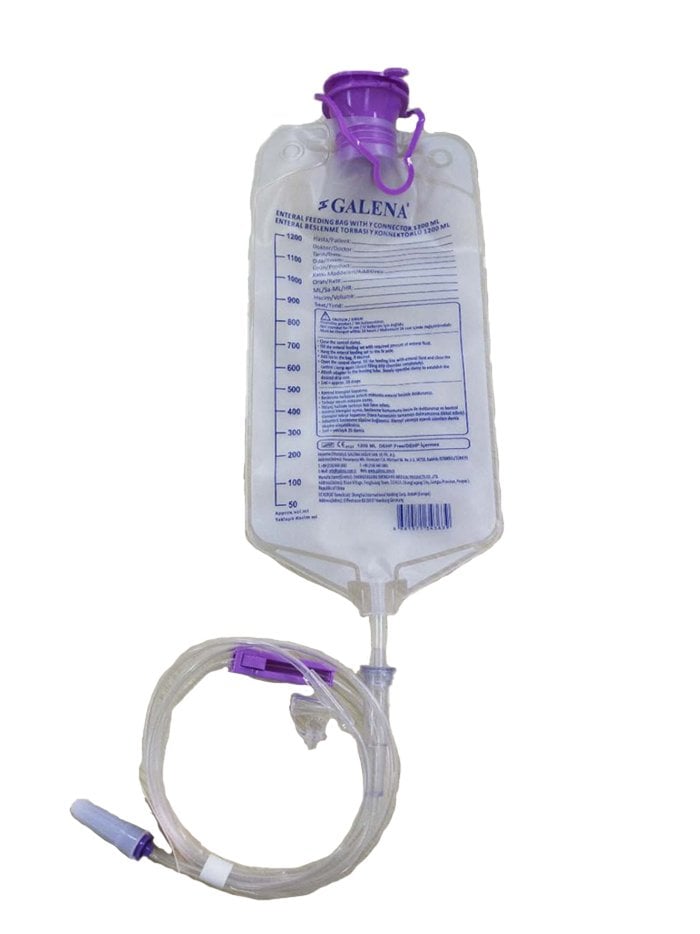Galena Enteral Feeding Bag with Y-Connector 1200 ml