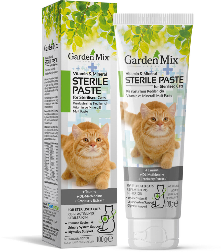 Garden Mix Sterile Multivitamin Cat Paste for Urinary Health 100g