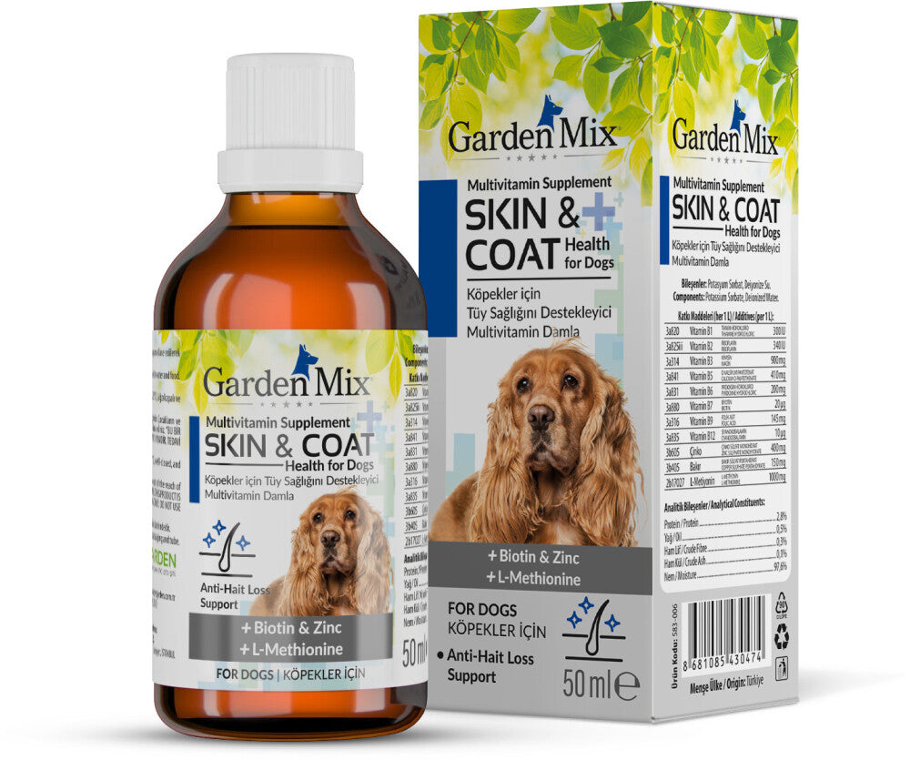 Garden Mix Dog Coat Health Drops with Biotin & Zinc 50 ml