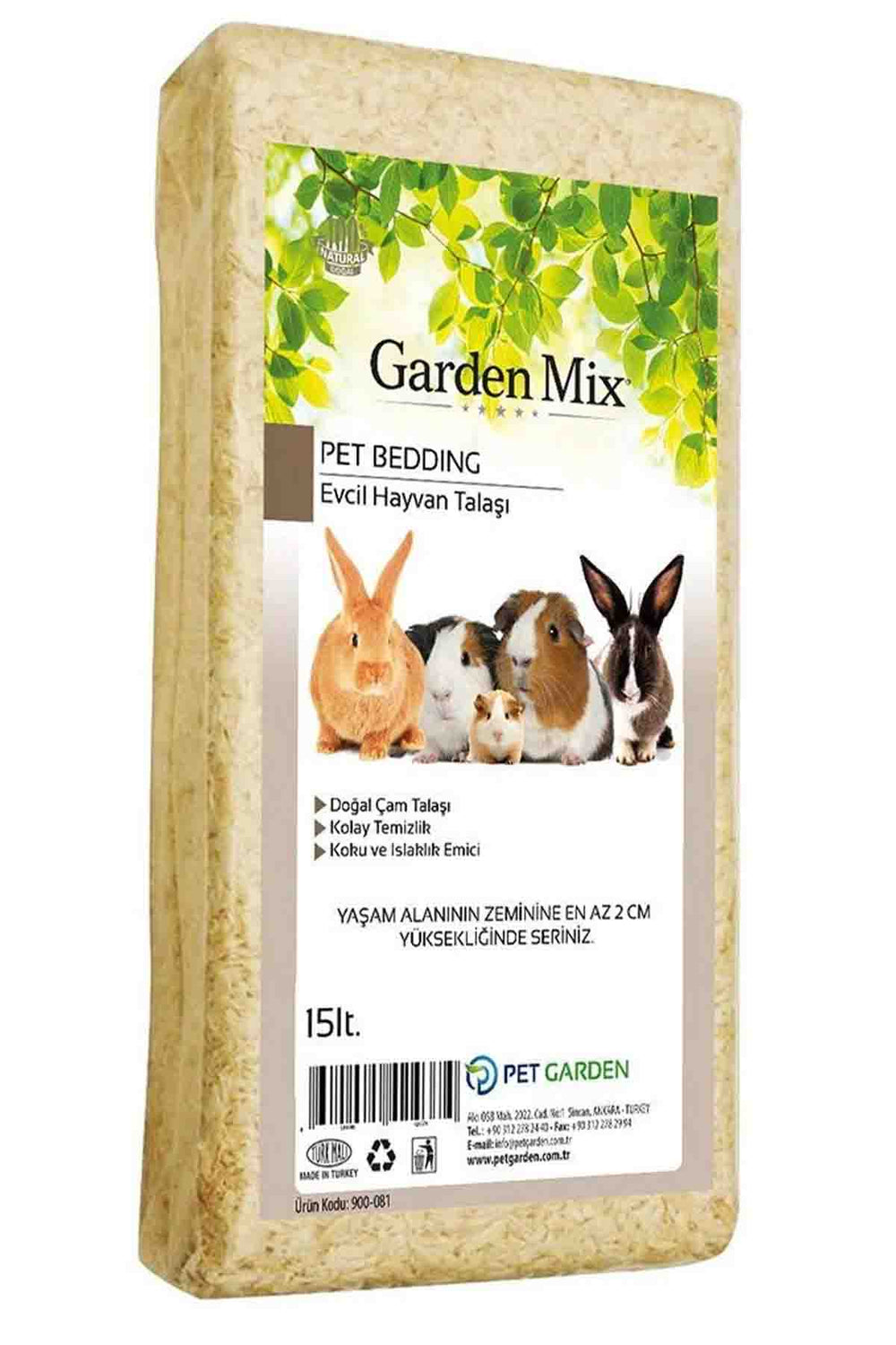 Garden Mix Natural Pine Wood Shavings for Small Animals 15L